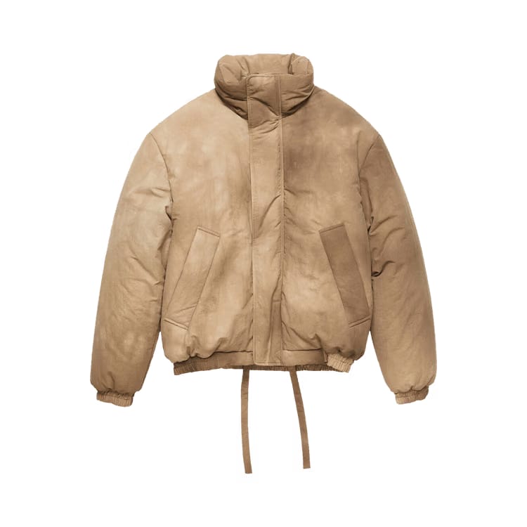 Acne Studios Dyed Puffer Jacket Camel Beige