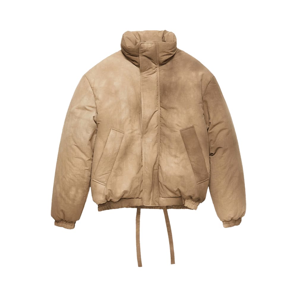 Acne Studios Dyed Puffer Jacket Camel Beige