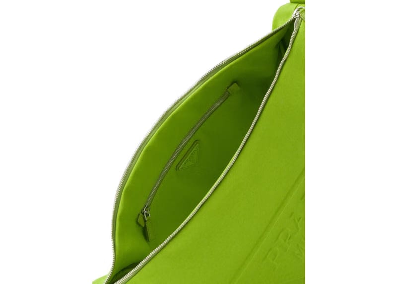 Prada Canvas Triangle Bag Fern Green
