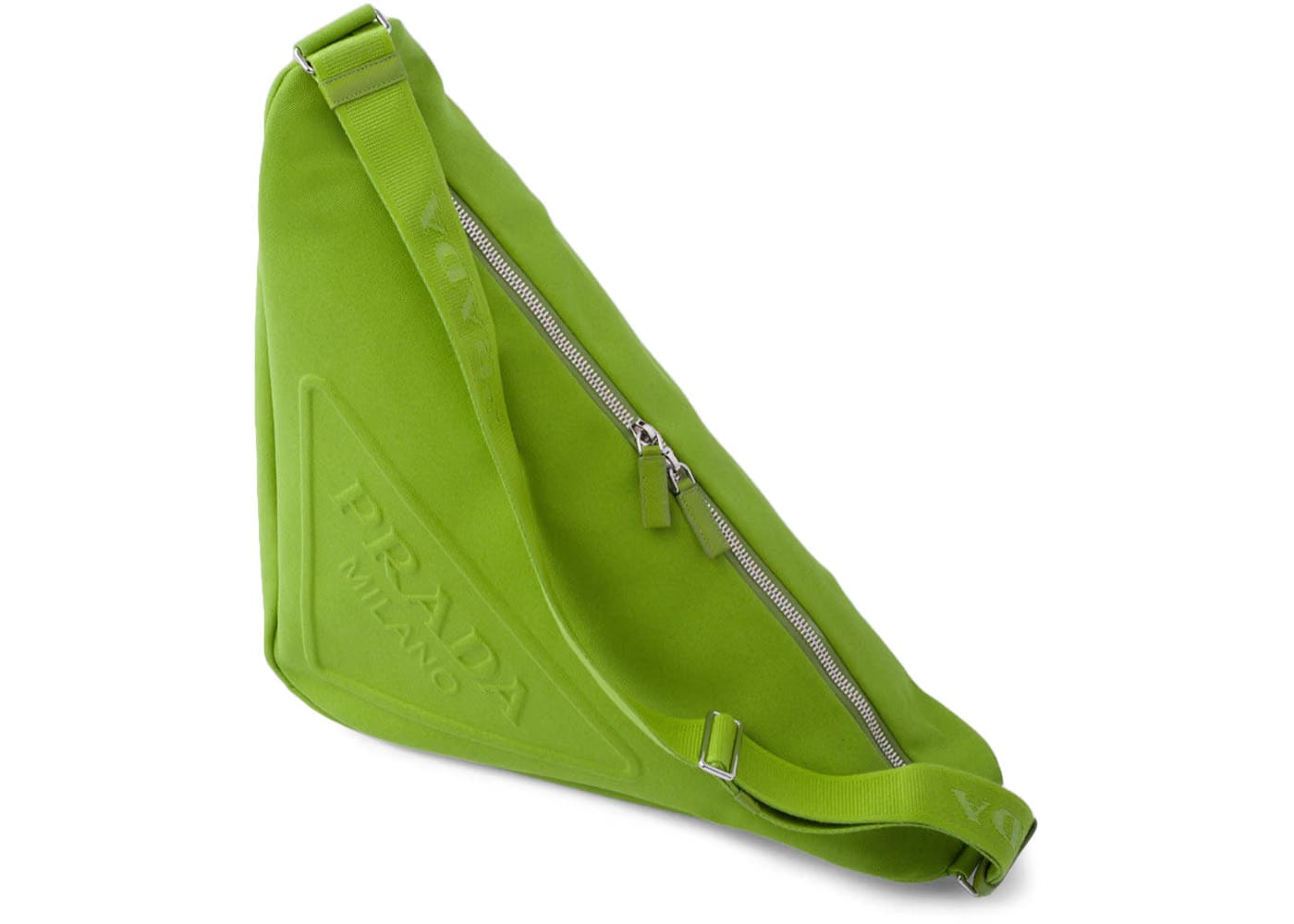 Prada Canvas Triangle Bag Fern Green