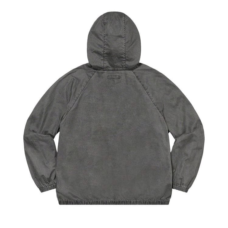 Supreme Overdyed Twill Hooded Jacket Black