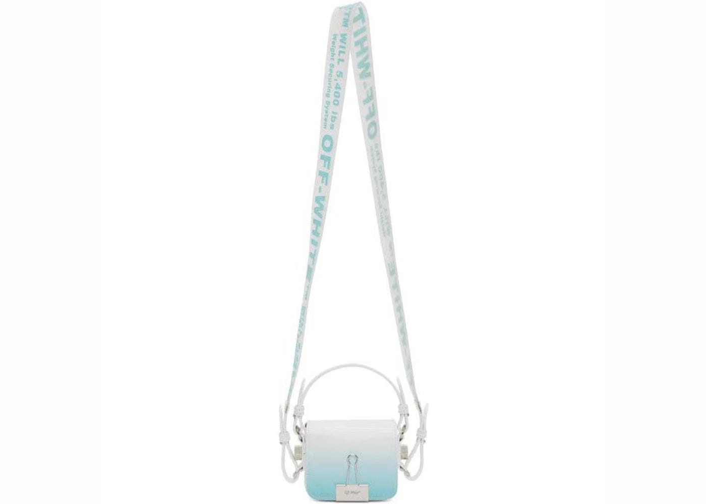 Off-White Degrade Baby Flap Bag Light Blue