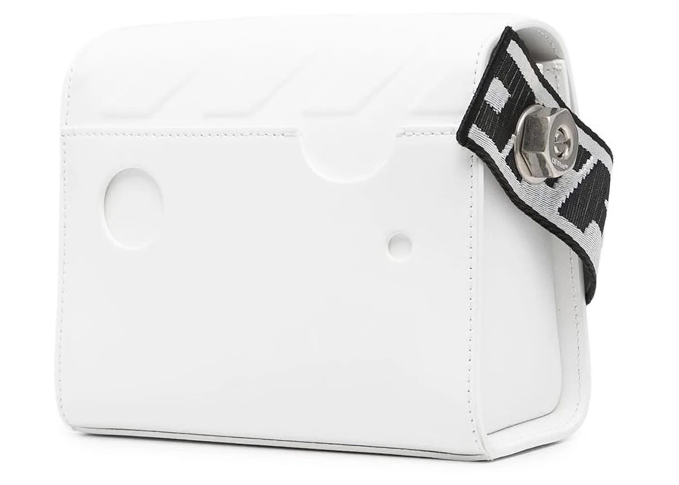 Off-White Binder 18 Shoulder Bag Ss22 Diag Embossed White Black