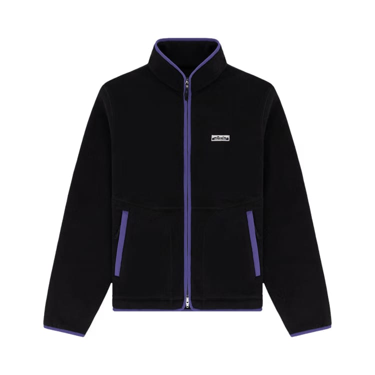 Aimé Leon Dore Lightweight Full Zip Fleece Jacket Jet Black
