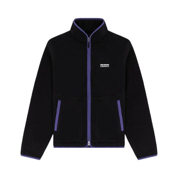 Aimé Leon Dore Lightweight Full Zip Fleece Jacket Jet Black