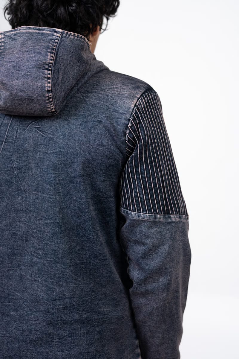 Sculpted Denim Unisex Hoodie