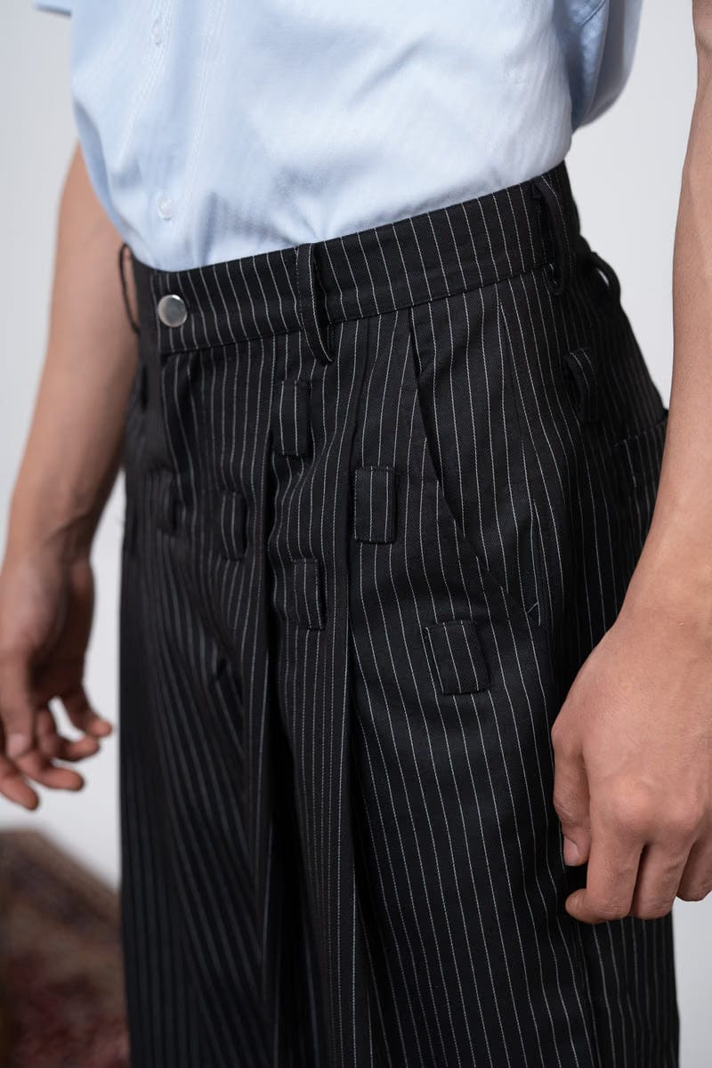 Striped Barrel Pants