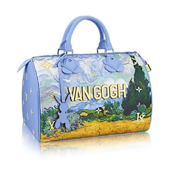 Louis Vuitton x Jeff Koons Speedy Vincent Van Gogh Masters 30 Lavender Multicolor
