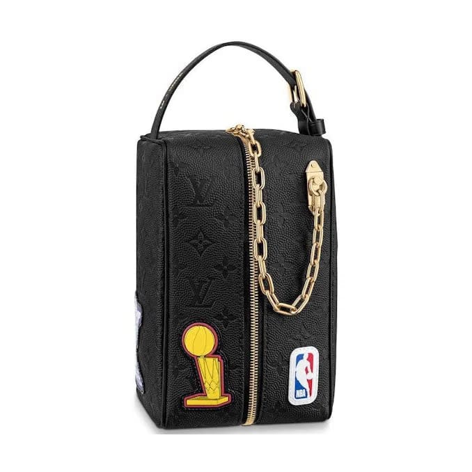 Louis Vuitton x Nba Hero Jacket Leather Cloackroom Dopp Kit Monogram Black