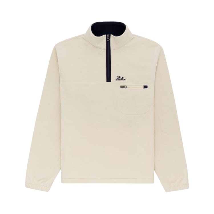 Aimé Leon Dore Quarter Zip Fleece Pullover Bone White