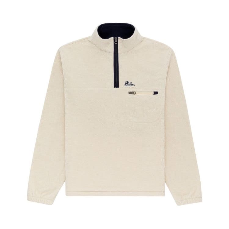 Aimé Leon Dore Quarter Zip Fleece Pullover Bone White