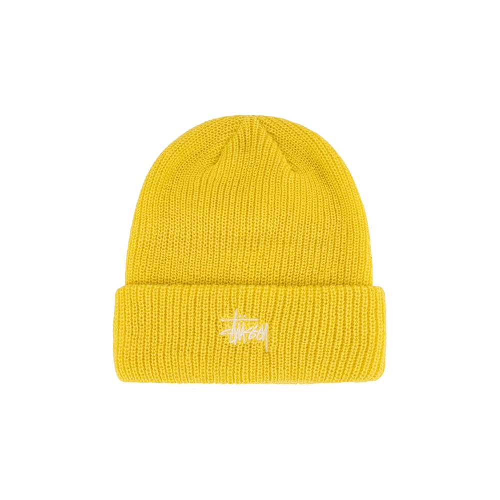 Stussy Basic Cuff Beanie Yellow