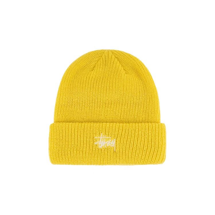 Stussy Basic Cuff Beanie Yellow