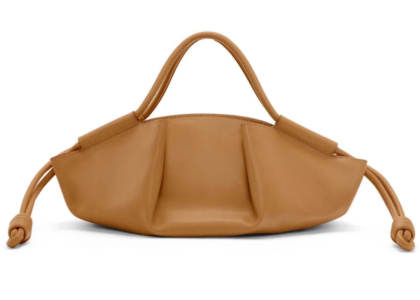 Loewe Small Paseo Bag In Shiny Nappa Calfskin Oak