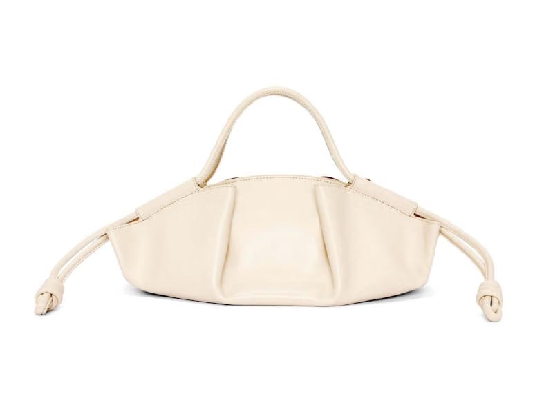 Loewe Small Paseo Bag In Shiny Nappa Calfskin Angora