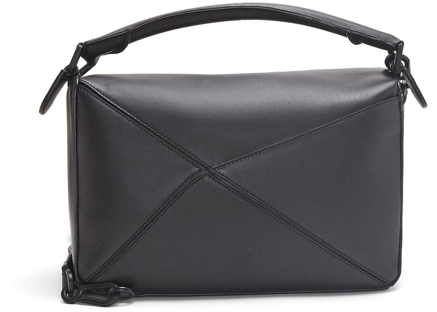 Loewe Puzzle Bag In Satin Calfskin Black