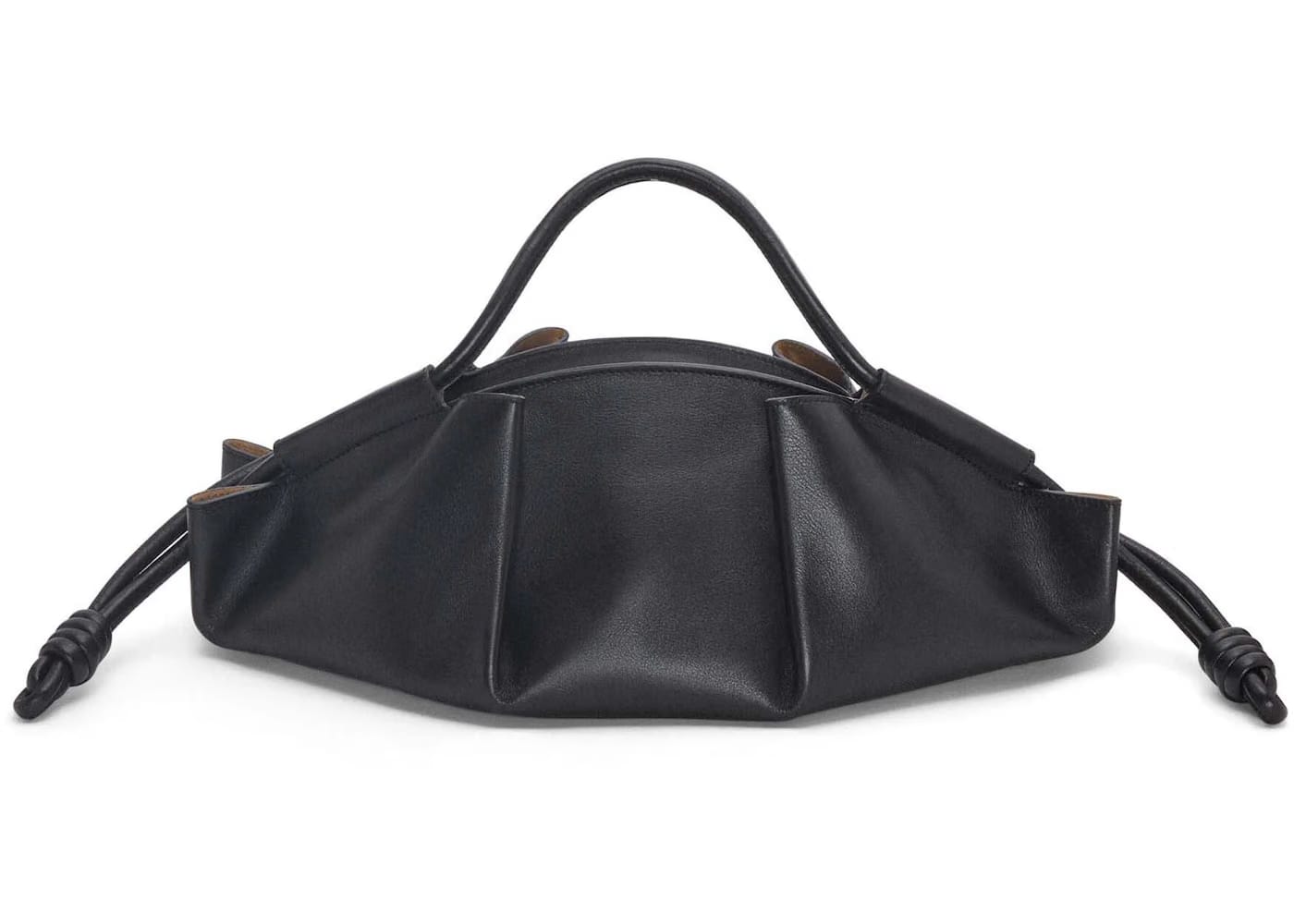 Loewe Paseo Bag In Shiny Nappa Calfskin Black