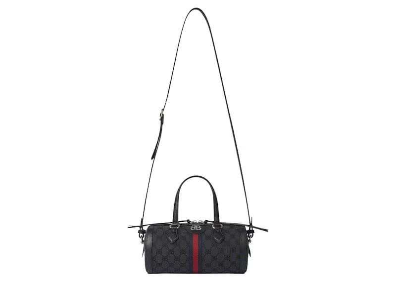 Gucci x Balenciaga The Hacker Project Small Boston Bag Black