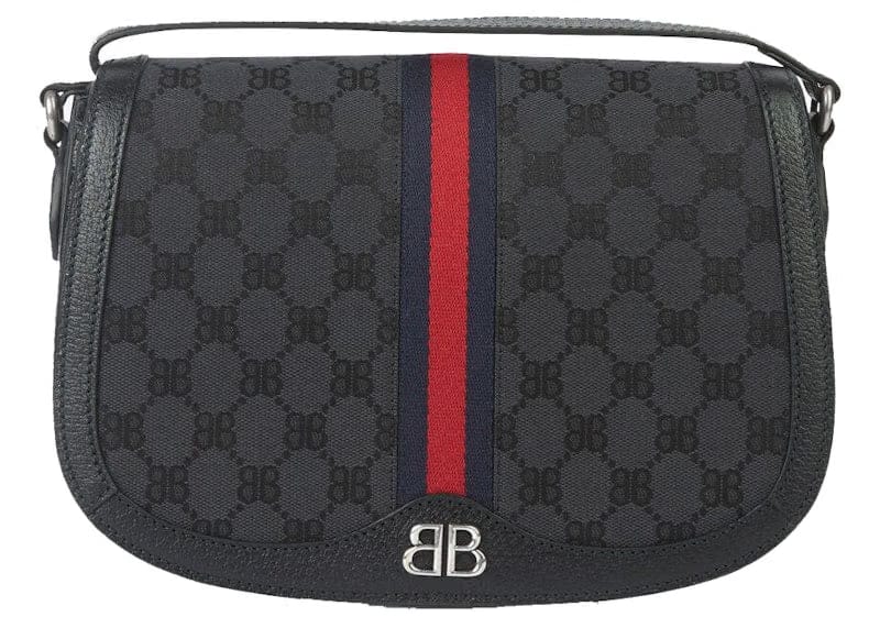 Gucci x Balenciaga The Hacker Project Medium Shoulder Bag Black
