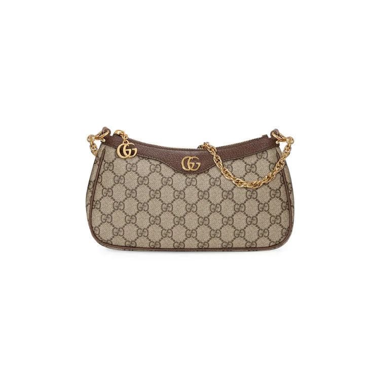 Gucci Ophidia Handbag Small Gg Supreme Beige/Ebony
