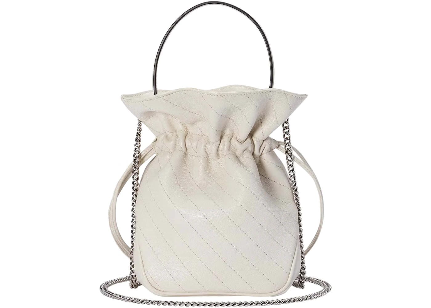 Gucci Blondie Mini Bucket Bag White