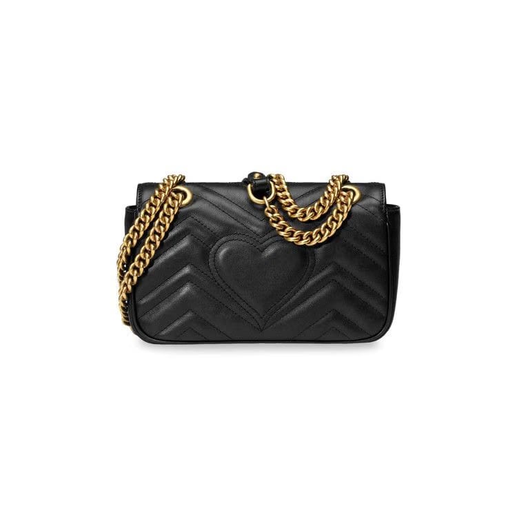 Gucci Gg Marmont Matelasse Mini Bag Black