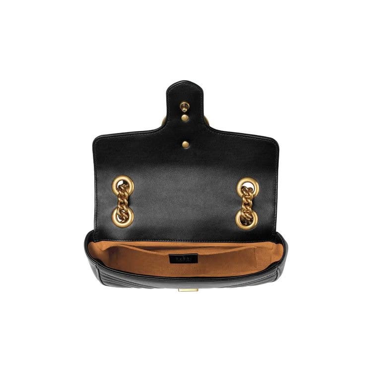 Gucci Gg Marmont Matelasse Mini Bag Black