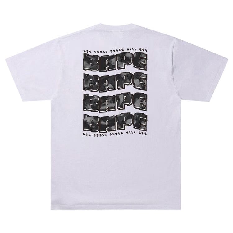 BAPE Stroke Camo T-Shirt - Black