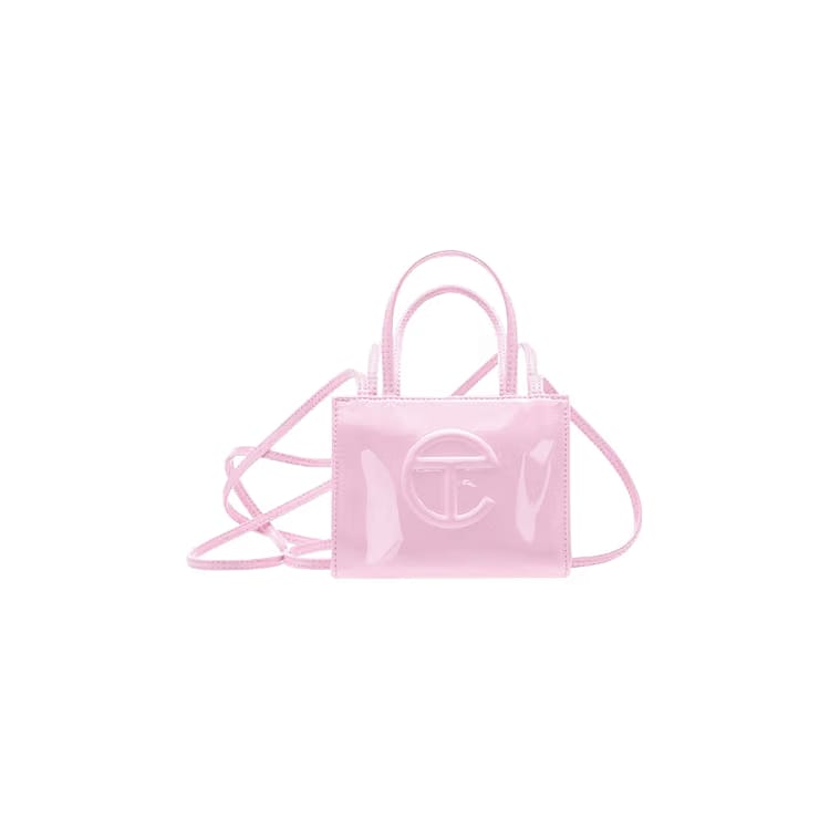 Telfar Small Shopping Bag Bubblegum Patent