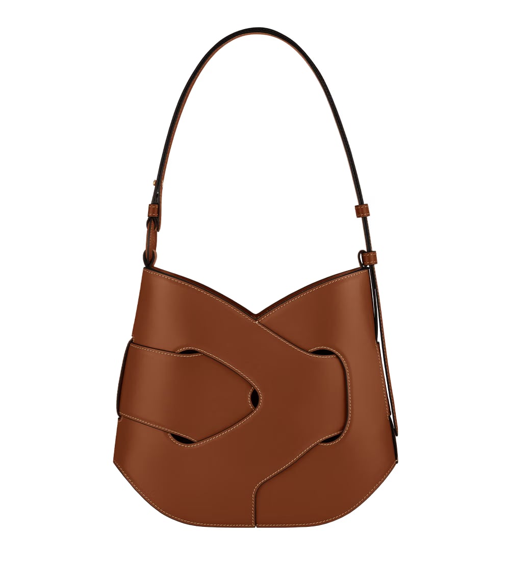 Polene Nodde Hobo Smooth Cognac