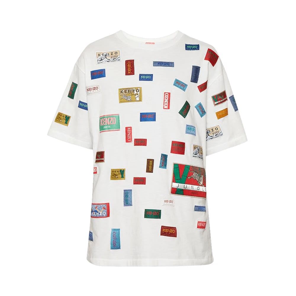 Kenzo Archive Label Oversize T-Shirt Off White