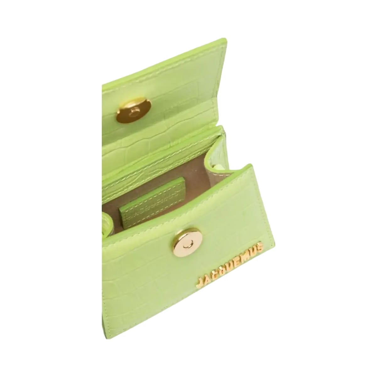 Jacquemus Le Chiquito Croc Embossed Light Green