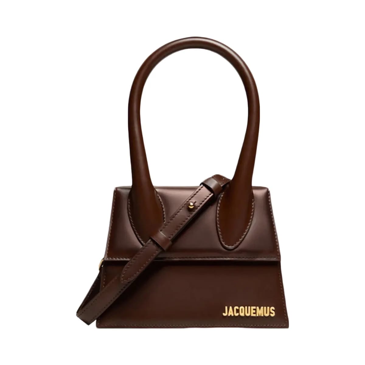 Jacquemus Le Chiquito Moyen Signature Handbag Dark Brown