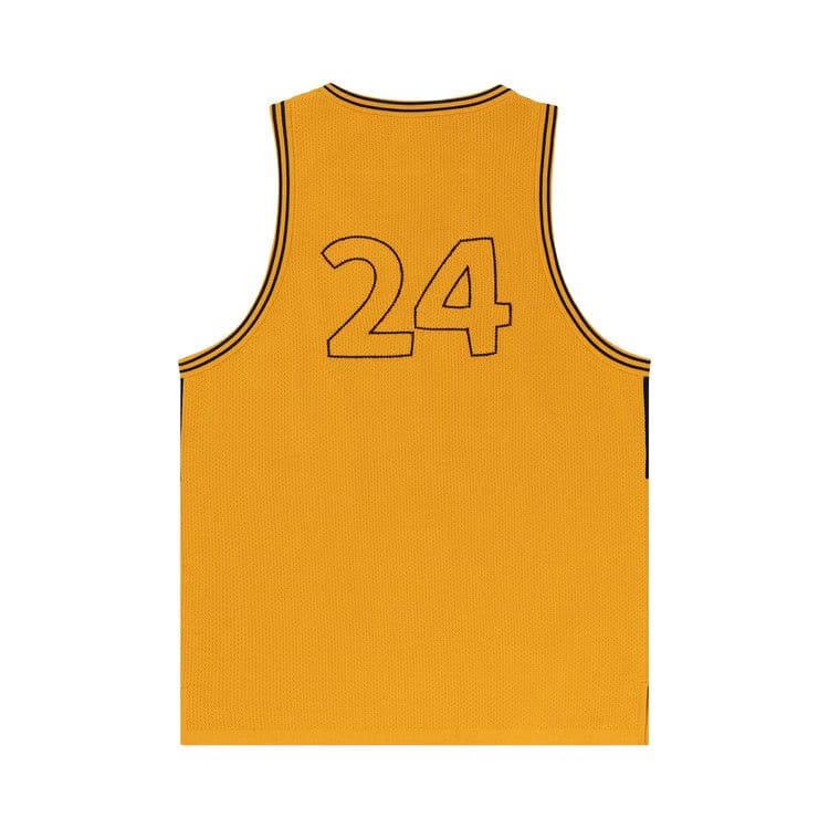 Aimé Leon Dore Knit Basketball Jersey Yellow