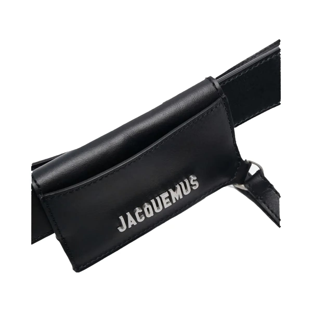 Jacquemus Leather Logo Belt Black