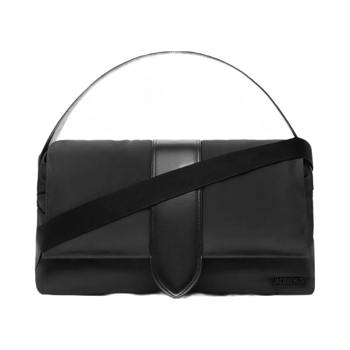 Jacquemus The Bambino Messenger Bag Soft Nylon Messenger Bag Black