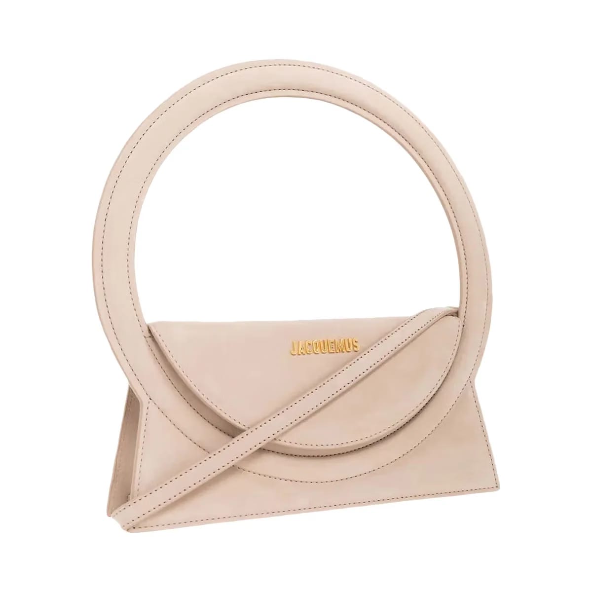 Jacquemus Le Sac Rond Circle Purse Dark Beige