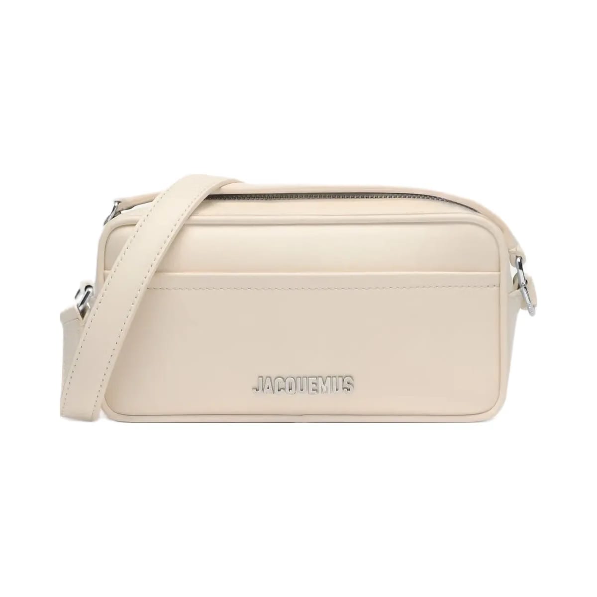 Jacquemus The Baneto Leather Camera Bag Light Ivory