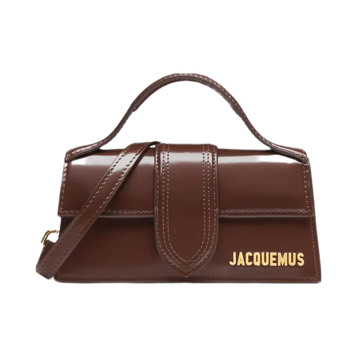 Jacquemus The Bambino Small Flap Bag Midnight Brown