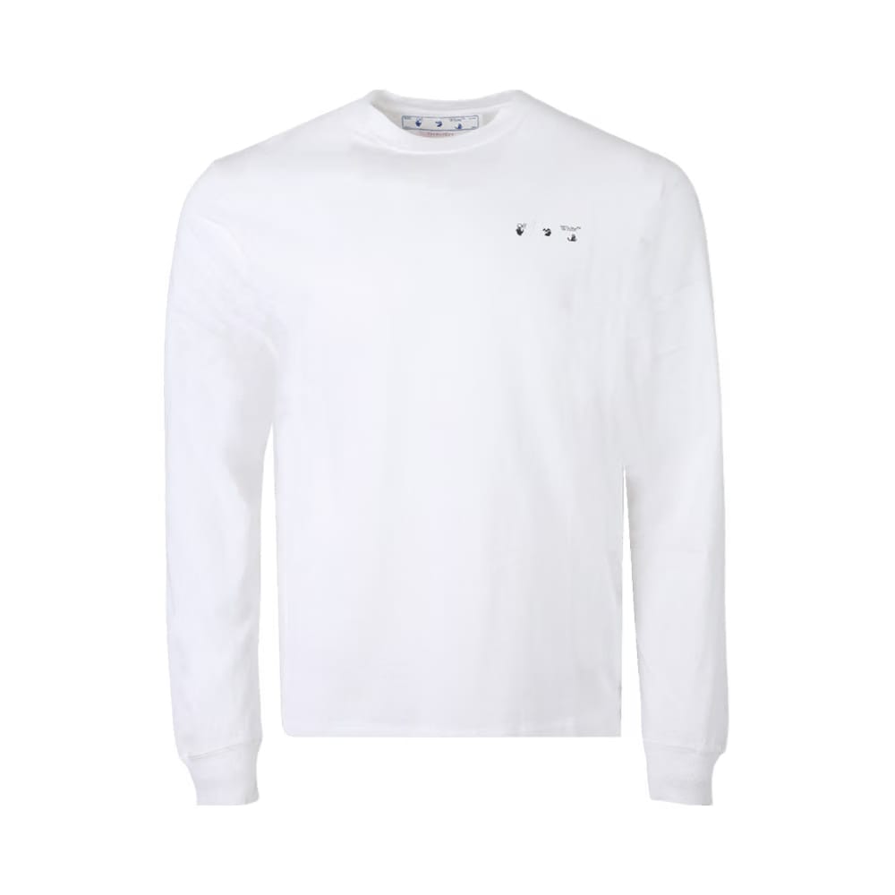 Off-White Caravaggio Paint Skate Long-Sleeve T-Shirt White/Black