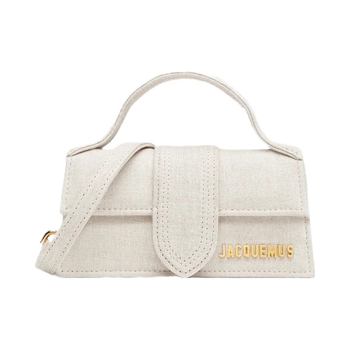 Jacquemus The Bambino Mini Flap Bag Light Greige