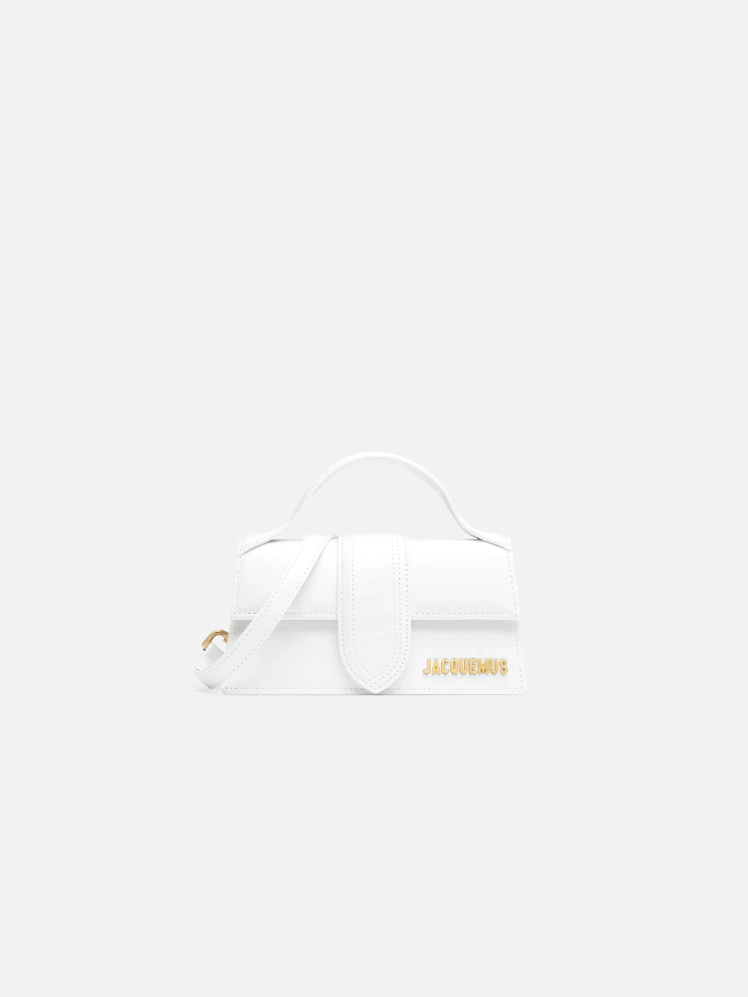 Jacquemus The Bambino Small Handbag With Adjustable Crossbody Strap White