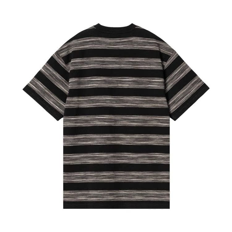 Carhartt WIP Shorts-Sleeve Dodson Pocket T-Shirt Black Stripe