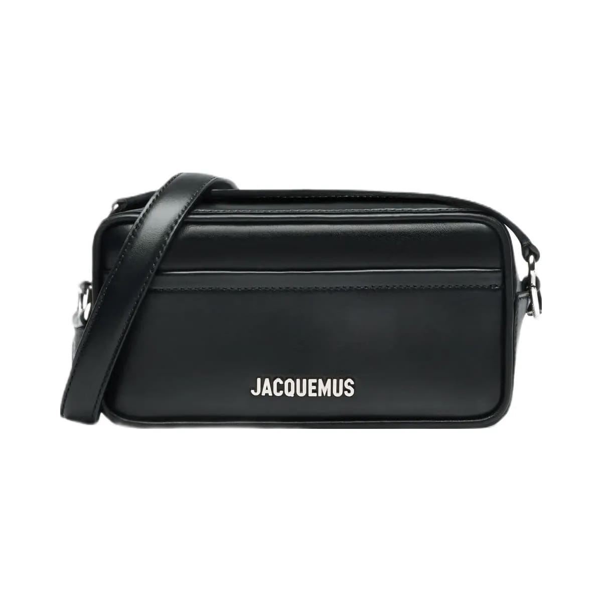Jacquemus The Baneto Leather Camera Bag Black