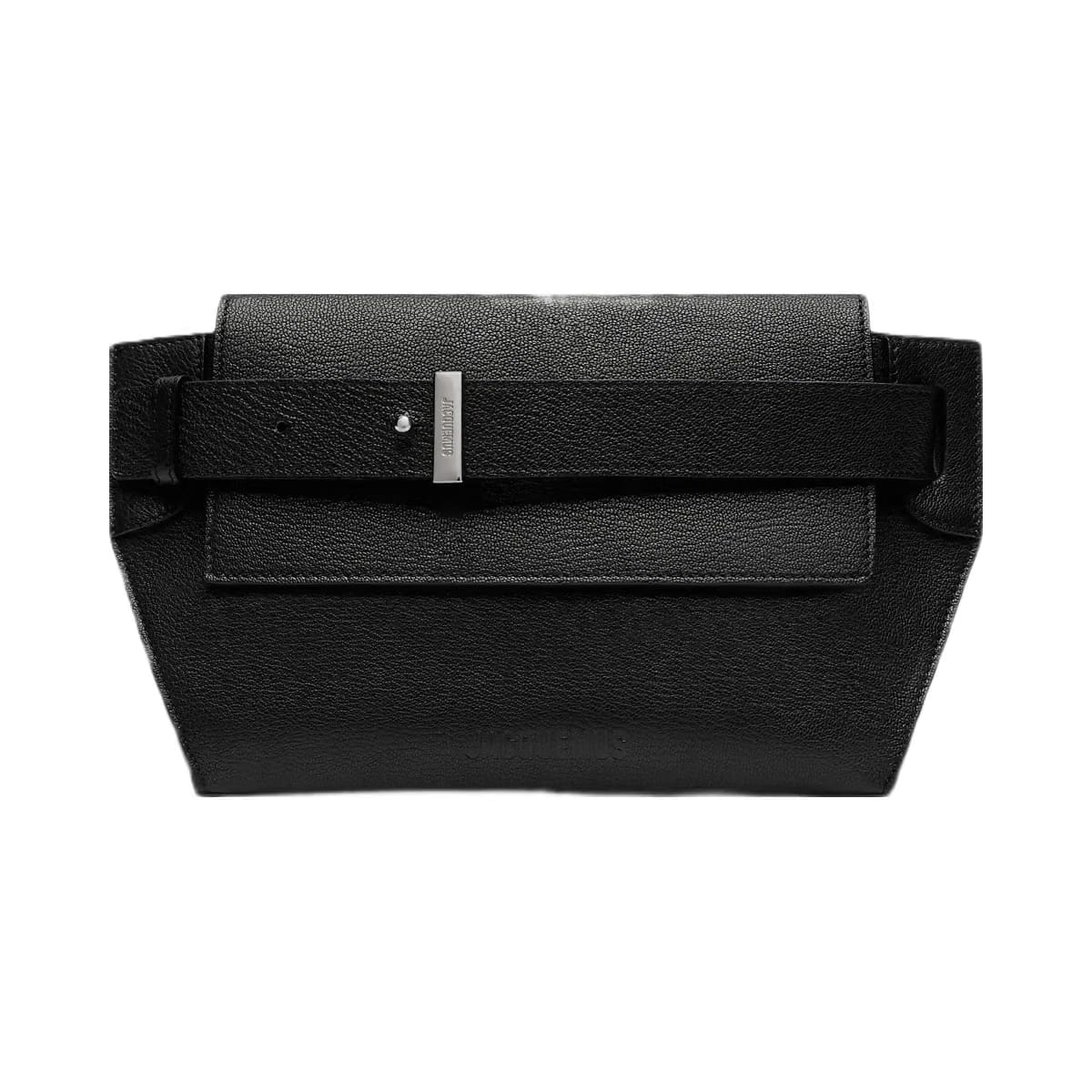 Jacquemus The Capri Messenger Bag Folded Messenger Bag Black