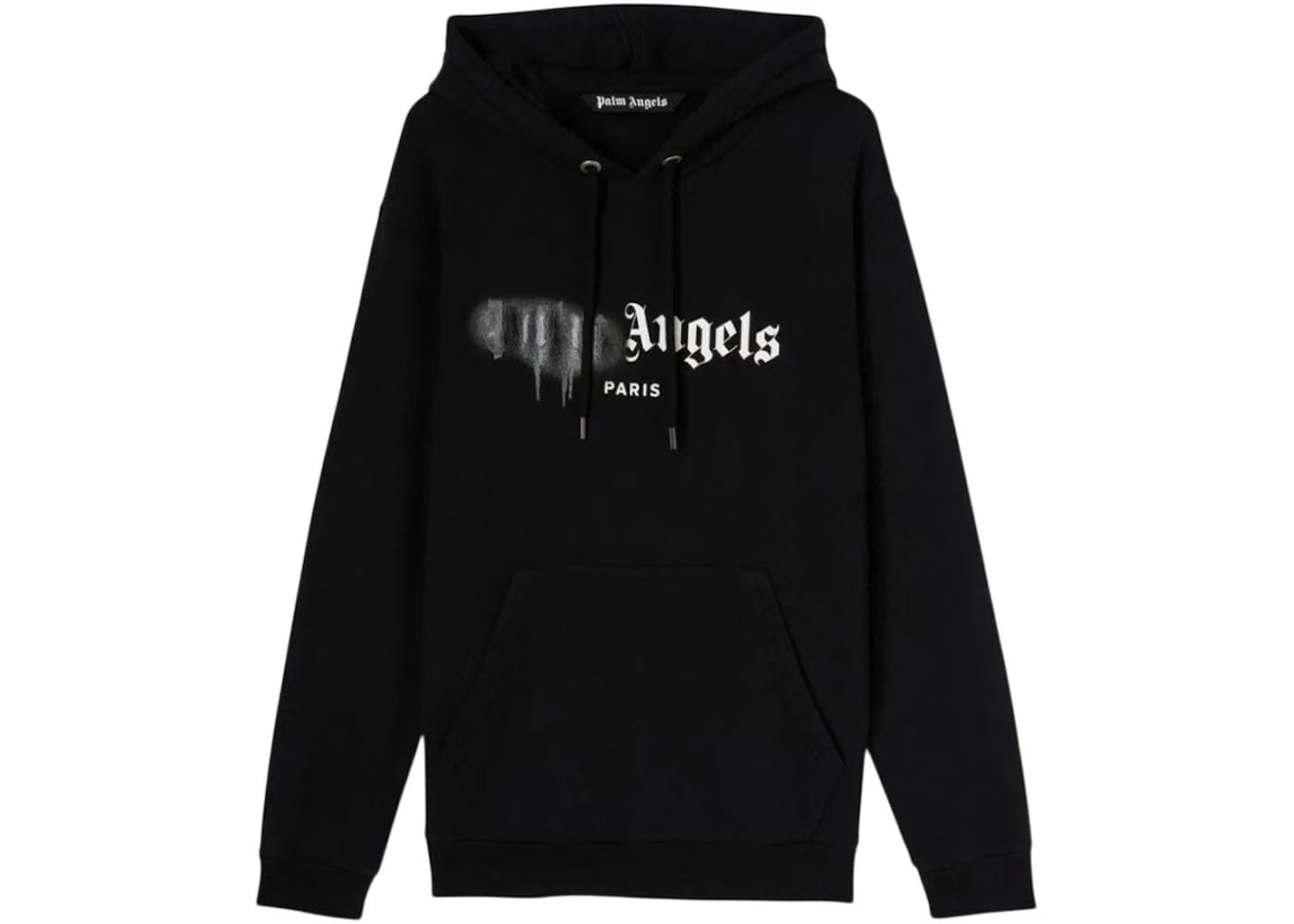 Palm Angels Paris Sprayed Hoodie Black