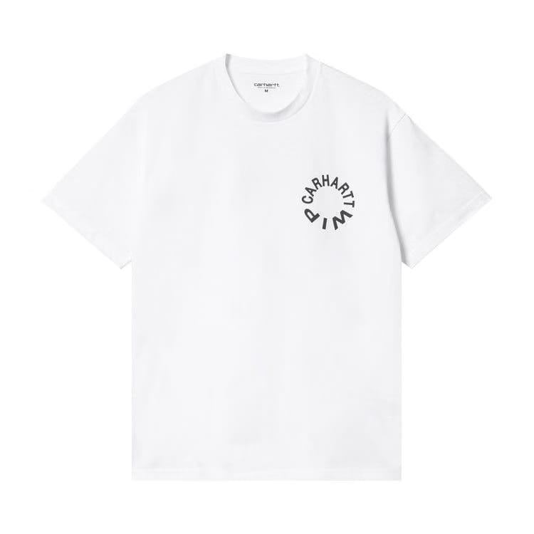 Carhartt WIP Shorts-Sleeve Work Varsity T-Shirt White