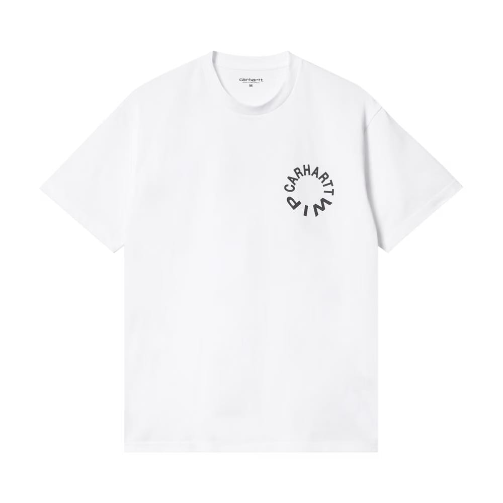 Carhartt WIP Shorts-Sleeve Work Varsity T-Shirt White
