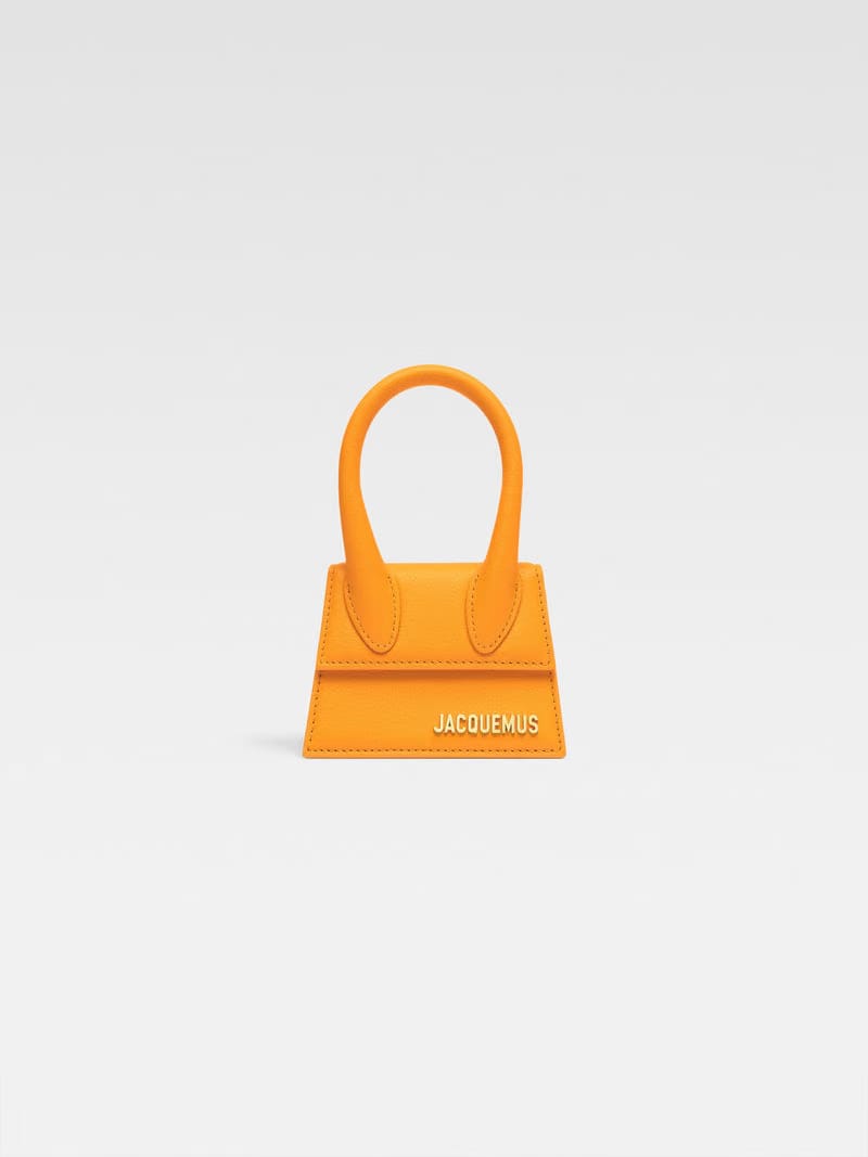 Jacquemus The Chiquito Soft Grained Leather Structured Bag Dark Orange