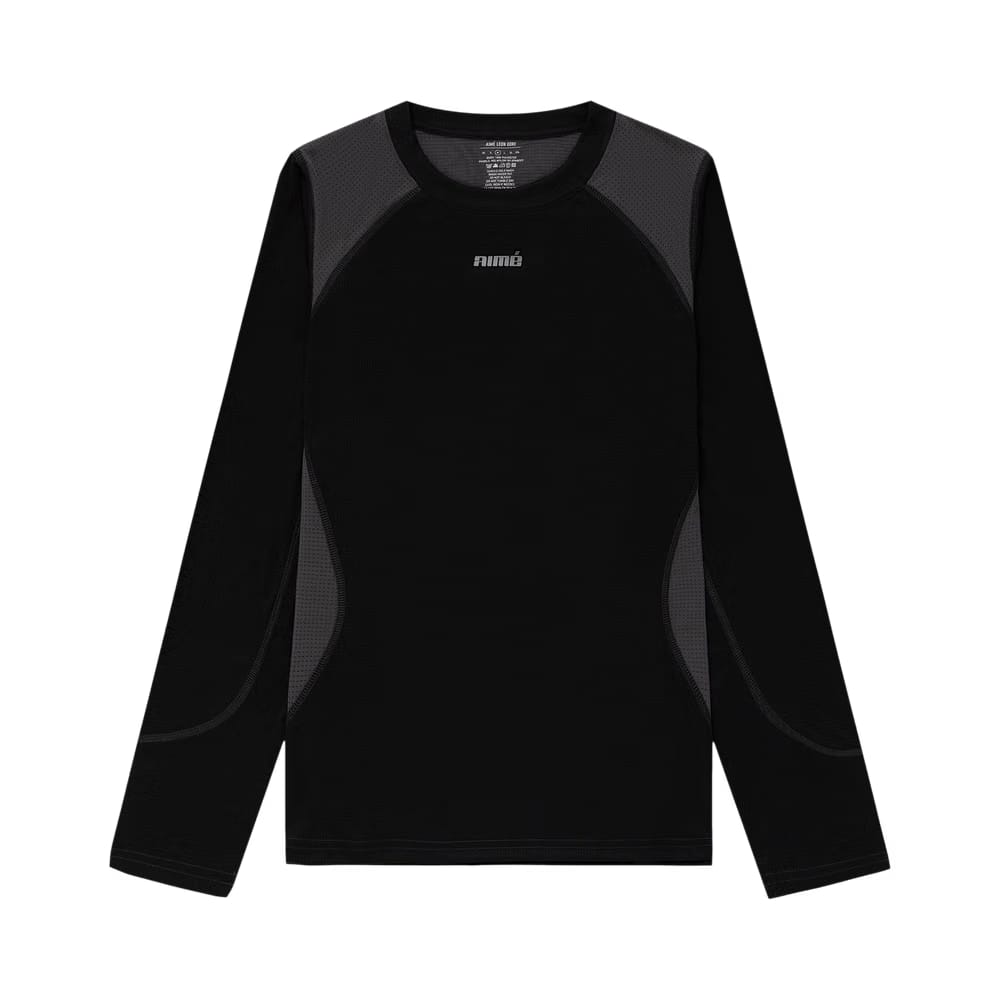 Aimé Leon Dore Sport Logo Performance Long-Sleeve T-Shirt Jet Black